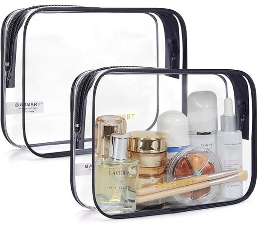 clear packing bags for toiletries