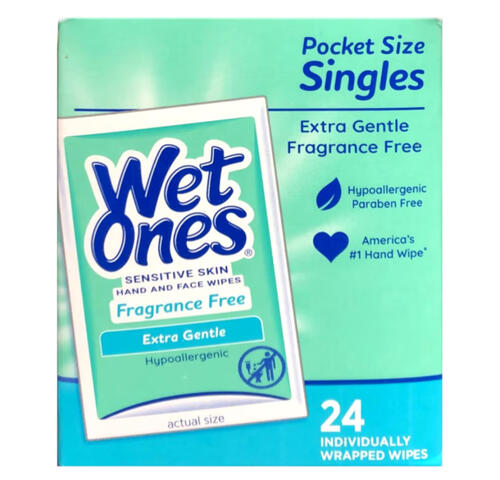 individual hand wipes for sanitary travel